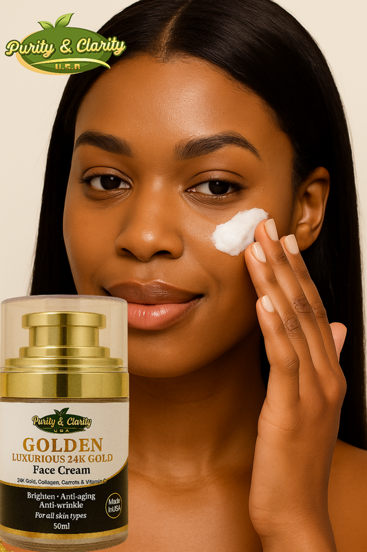 Golden Luxurious 24K Gold Face Care Set – Complete 4-Step Glow Ritual