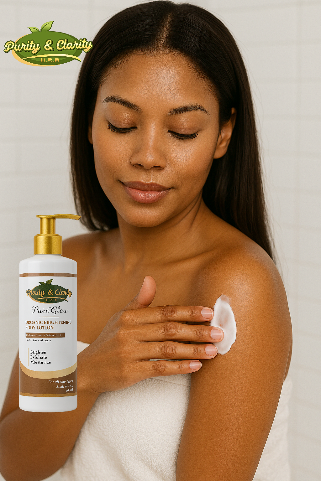 PureGlow Brightening Body Lotion – Hydrate • Even Tone • Glow