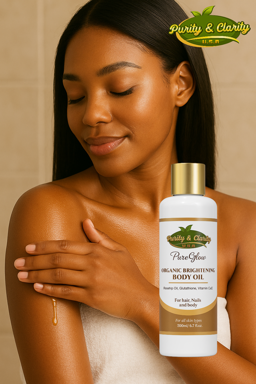 PureGlow Organic Brightening Body Set – 3-Piece Glow Ritual