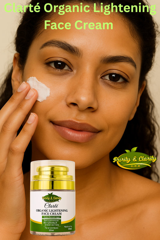 Clarté 3‑Piece Lightening Face Set – Soap • Serum • Cream.