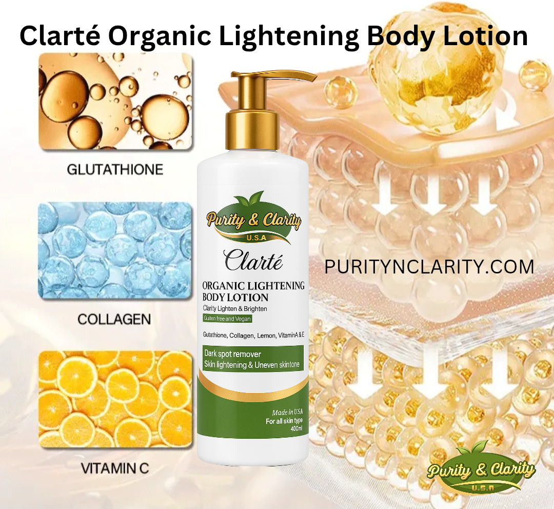 Clarté Organic Lightening Body Wash – Brightening & Dark Spot Corrector