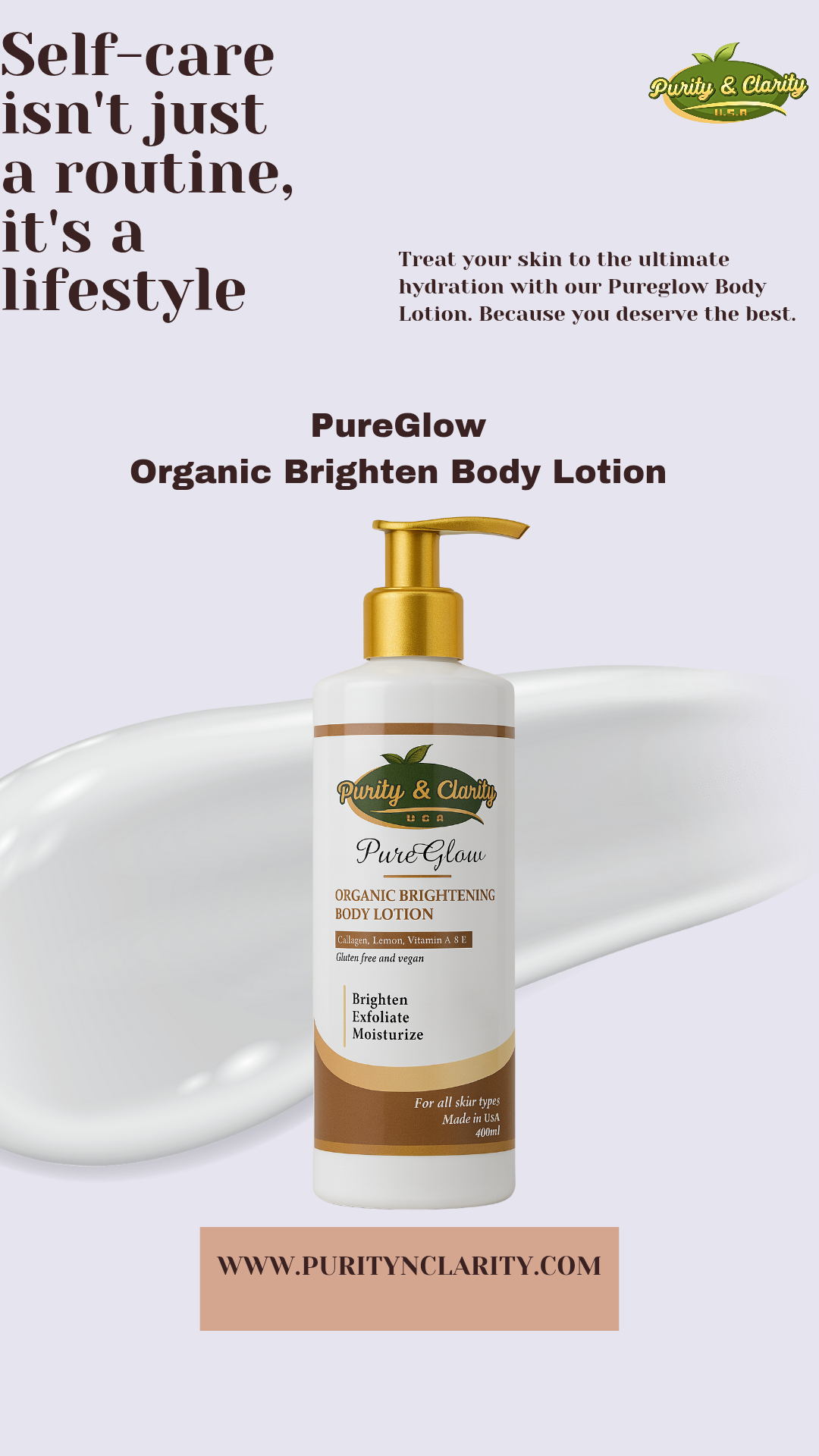 PureGlow Organic Brightening Body Set – 3-Piece Glow Ritual