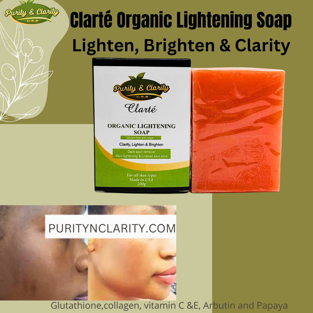 Clarté 3‑Piece Lightening Face Set – Soap • Serum • Cream.