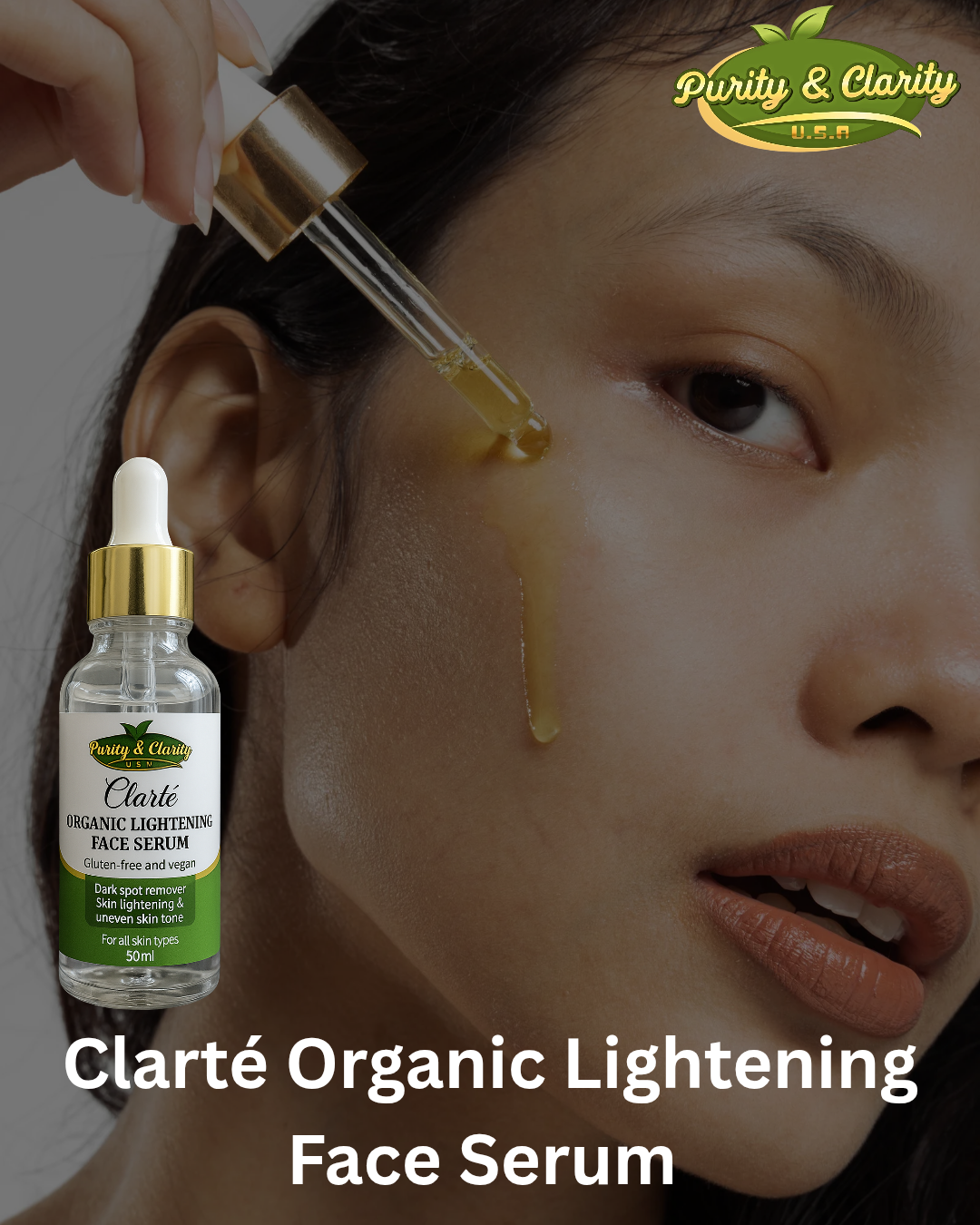 Clarté Lightening Face Serum – Targets Dark Spots & Uneven Tone