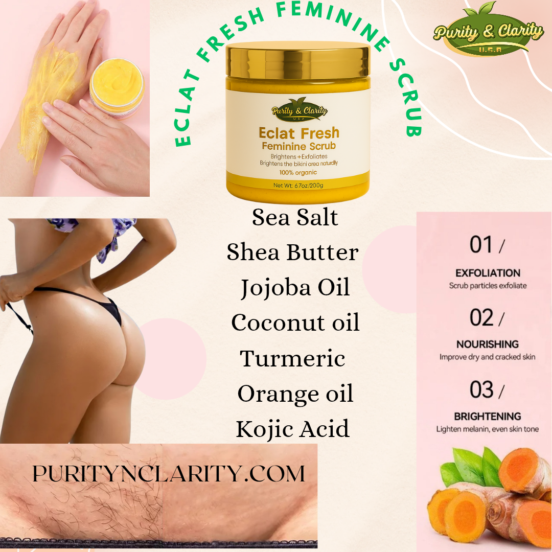 Éclat Fresh Feminine Scrub – Gentle Exfoliant for Intimate Skin | pH-Balanced & Soothing