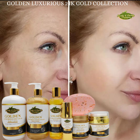Golden Luxurious 24K Gold Collection Set – Face & Body Ritual (7 Items)