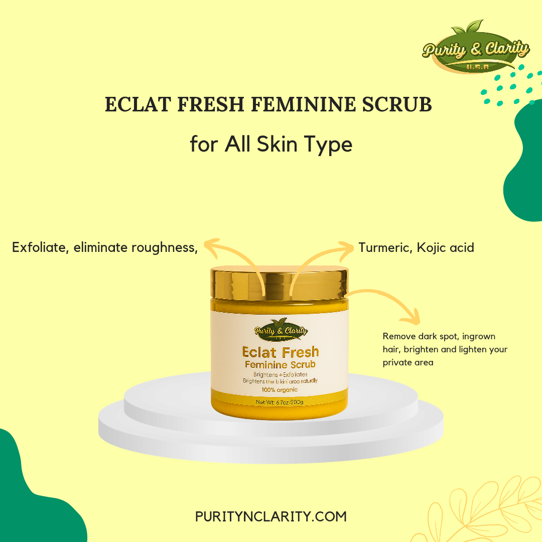 Éclat Fresh Feminine Scrub – Gentle Exfoliant for Intimate Skin | pH-Balanced & Soothing - Purity & Clarity, LLC