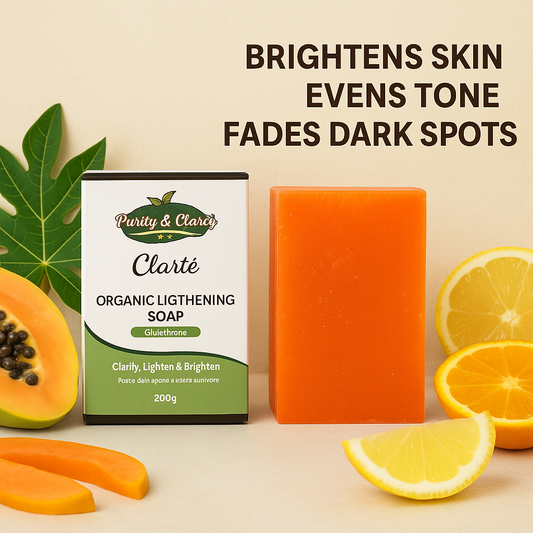Clarté Lightening & Exfoliating Soap – Fade Dark Spots - Purity & Clarity, LLC