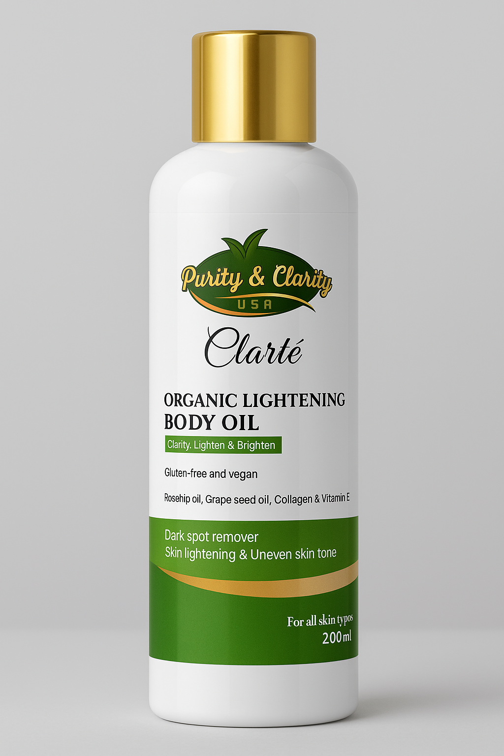 Clarté Glow Body Oil – Illuminate & Nourish Skin - Purity & Clarity, LLC