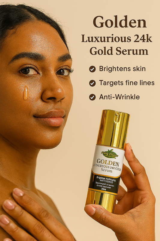 Golden Luxurious 24K Gold Collection Set – Face & Body Ritual (7 Items) - Purity & Clarity, LLC