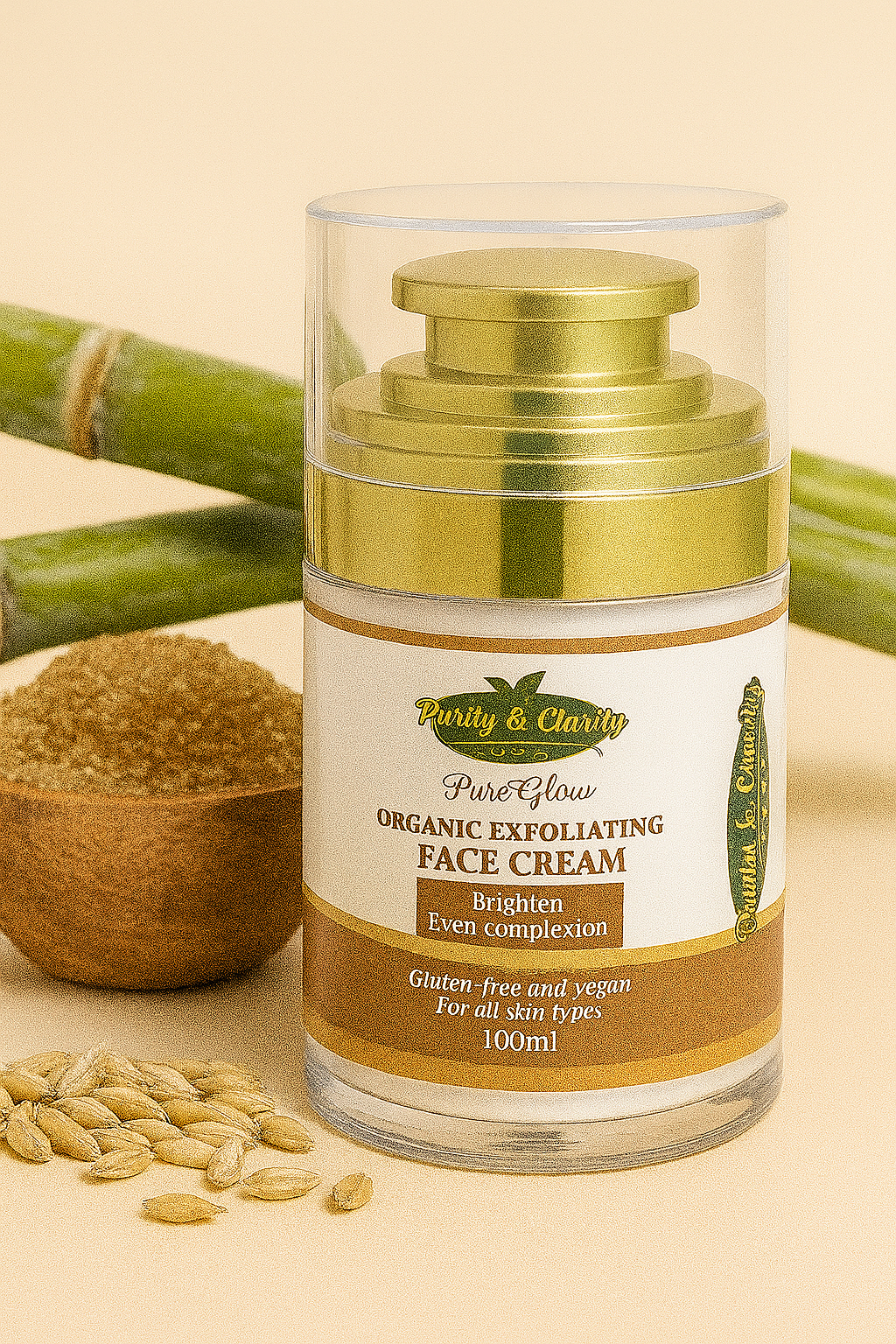 PureGlow Organic 3‑Step Brightening Face Set – Cleanse • Treat • Glow - Purity & Clarity, LLC