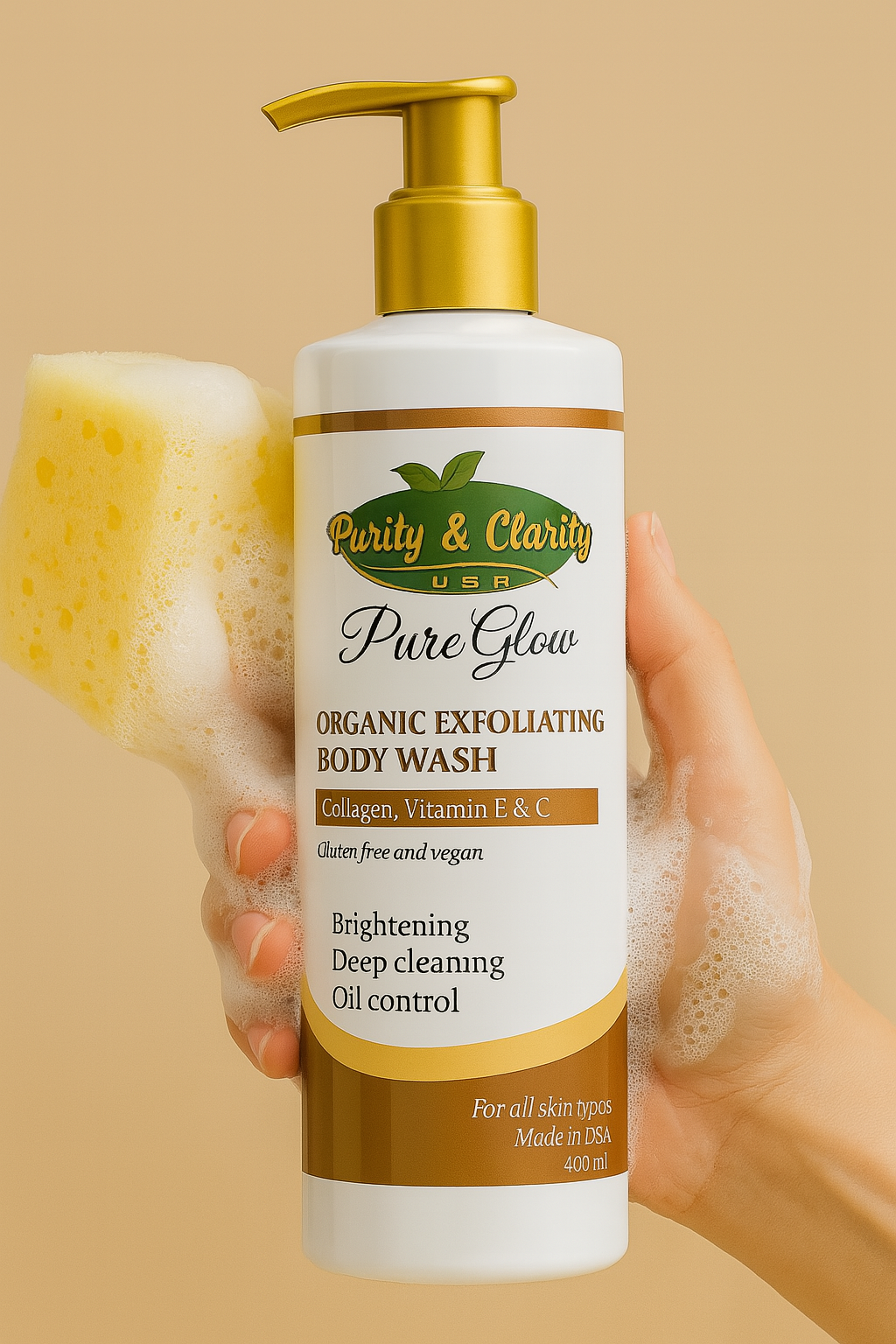 PureGlow Organic Brightening Body Set – 3-Piece Glow Ritual - Purity & Clarity, LLC