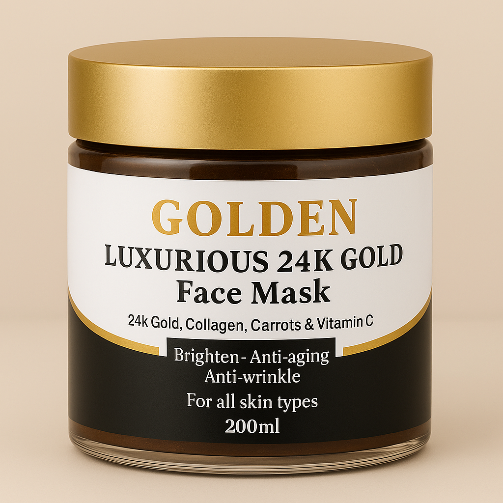 Golden Luxurious 24K Gold Collection Set – Face & Body Ritual (7 Items) - Purity & Clarity, LLC