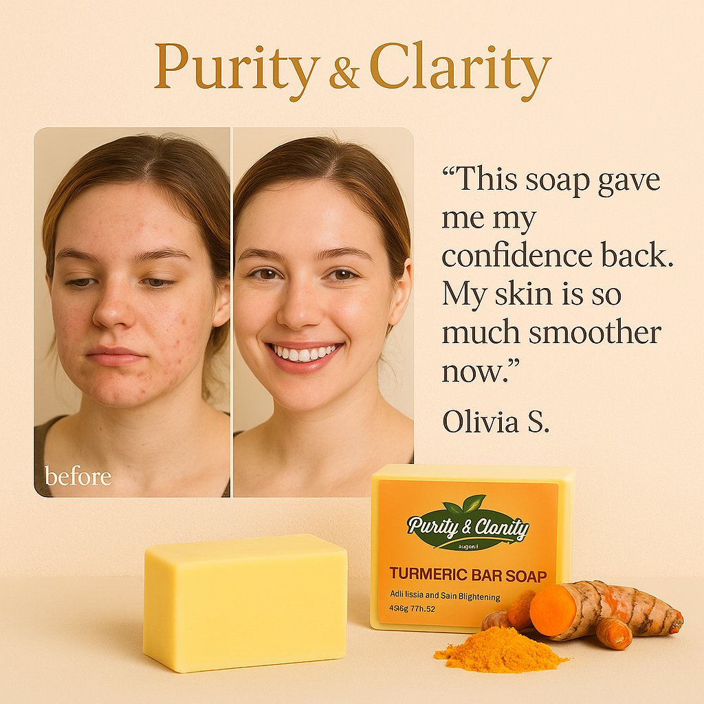 Turmeric Bar Soap – 200g - Purity & Clarity, LLC