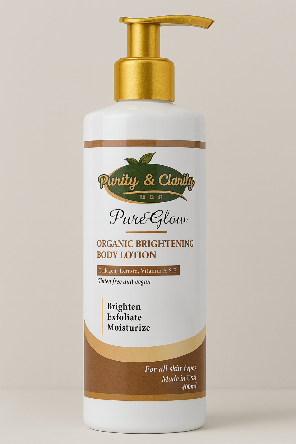 PureGlow Brightening Body Lotion – Hydrate • Even Tone • Glow - Purity & Clarity, LLC
