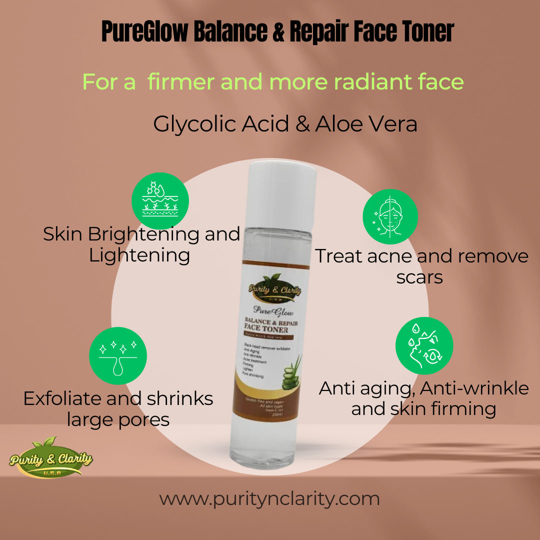 PureGlow Balance & Repair Face Toner – Refine • Hydrate • Brighten