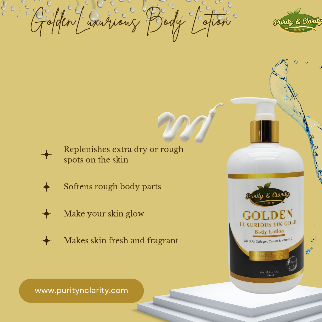 Golden Luxurious 24k Gold Body Lotion