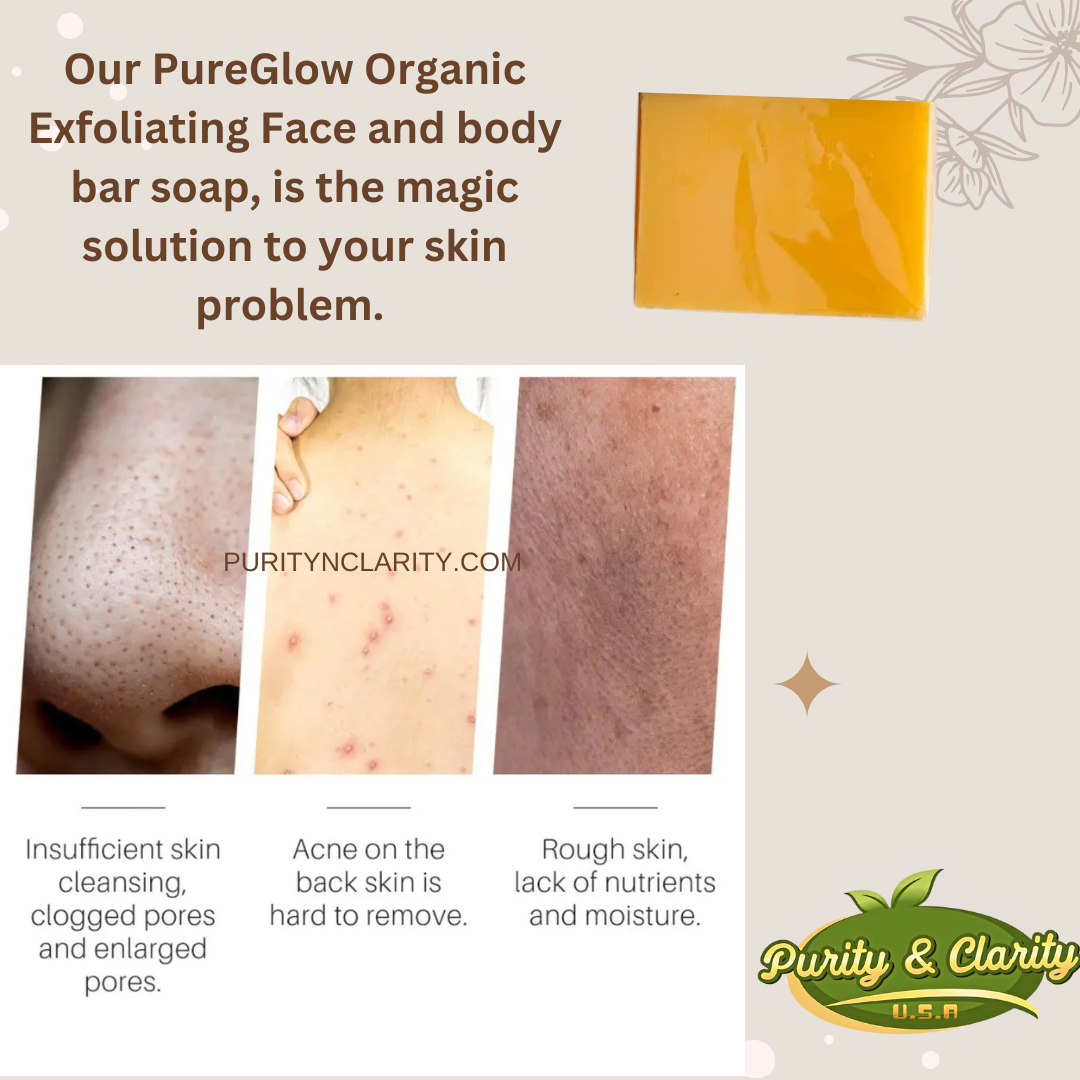 PureGlow Organic 3‑Step Brightening Face Set – Cleanse • Treat • Glow