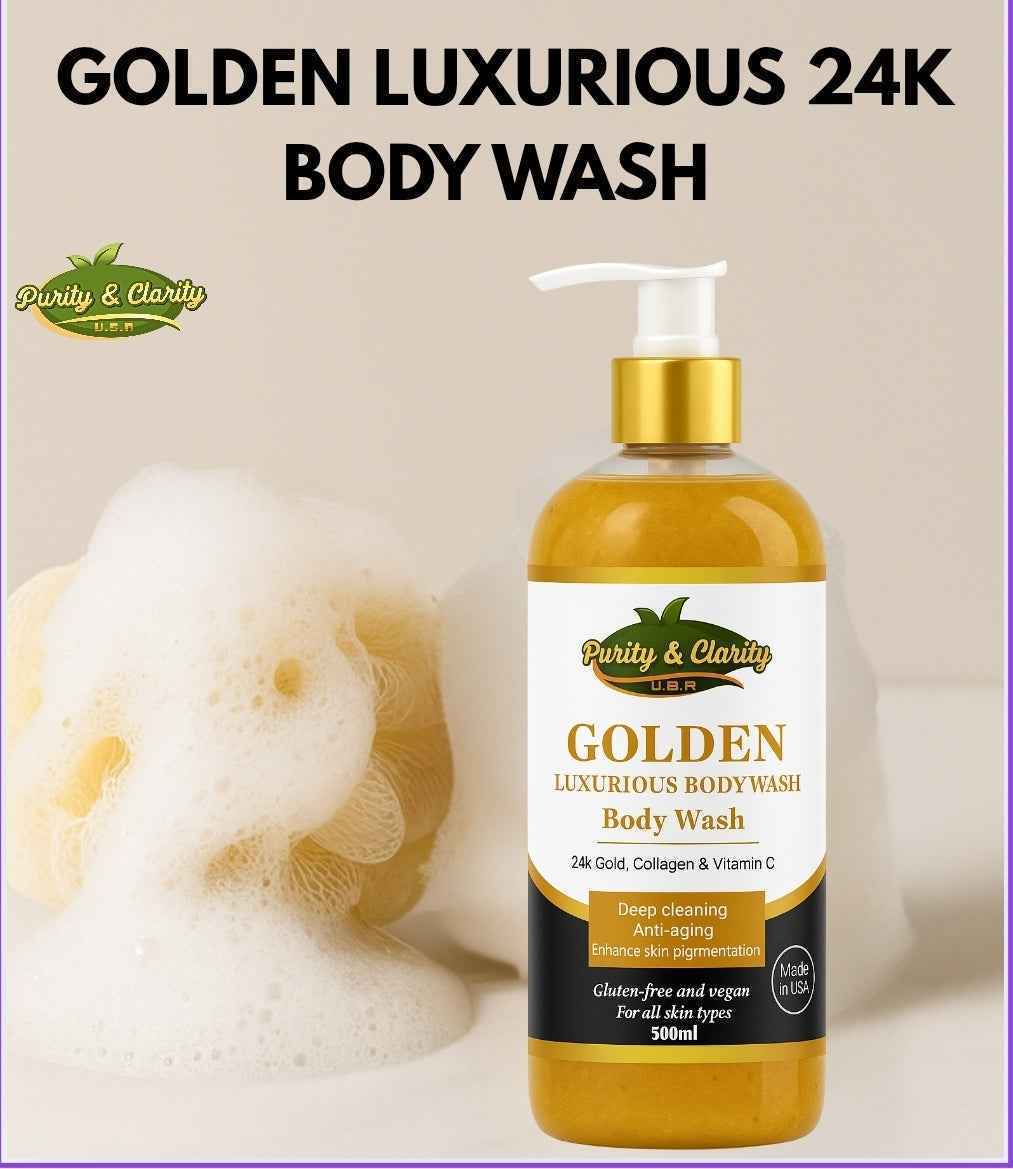 Golden Luxurious 24k Gold Body Care Set – Cleanse • Hydrate • Glow