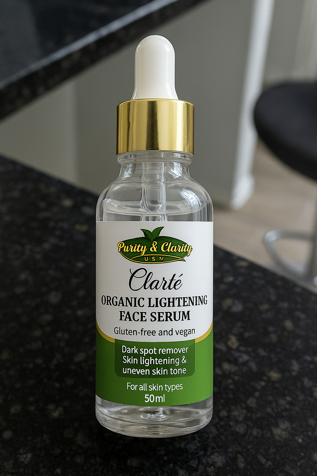 Clarté 3‑Piece Lightening Face Set – Soap • Serum • Cream. - Purity & Clarity, LLC