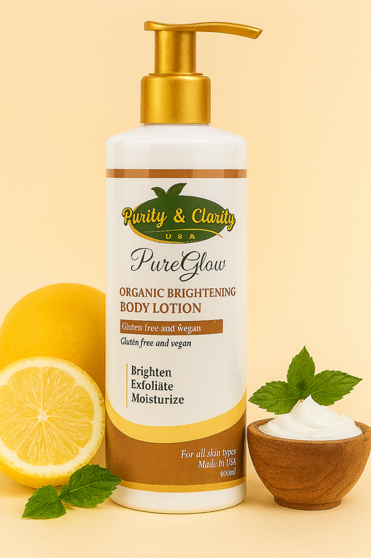 PureGlow Organic Brightening Body Set – 3-Piece Glow Ritual - Purity & Clarity, LLC