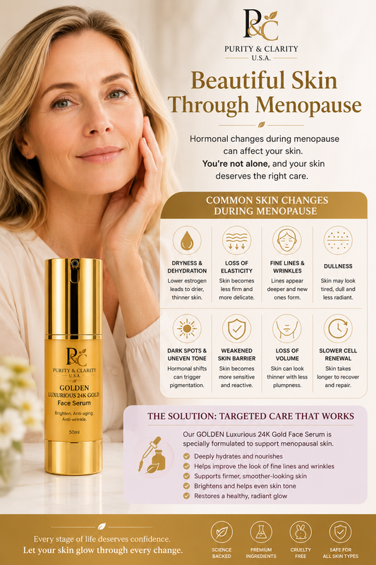 Golden Luxurious 24K Gold Face Serum – Brighten • Hydrate • Firm • Renew | Luxury Face Serum for Dark Spots, Hyperpigmentation & Mature Skin